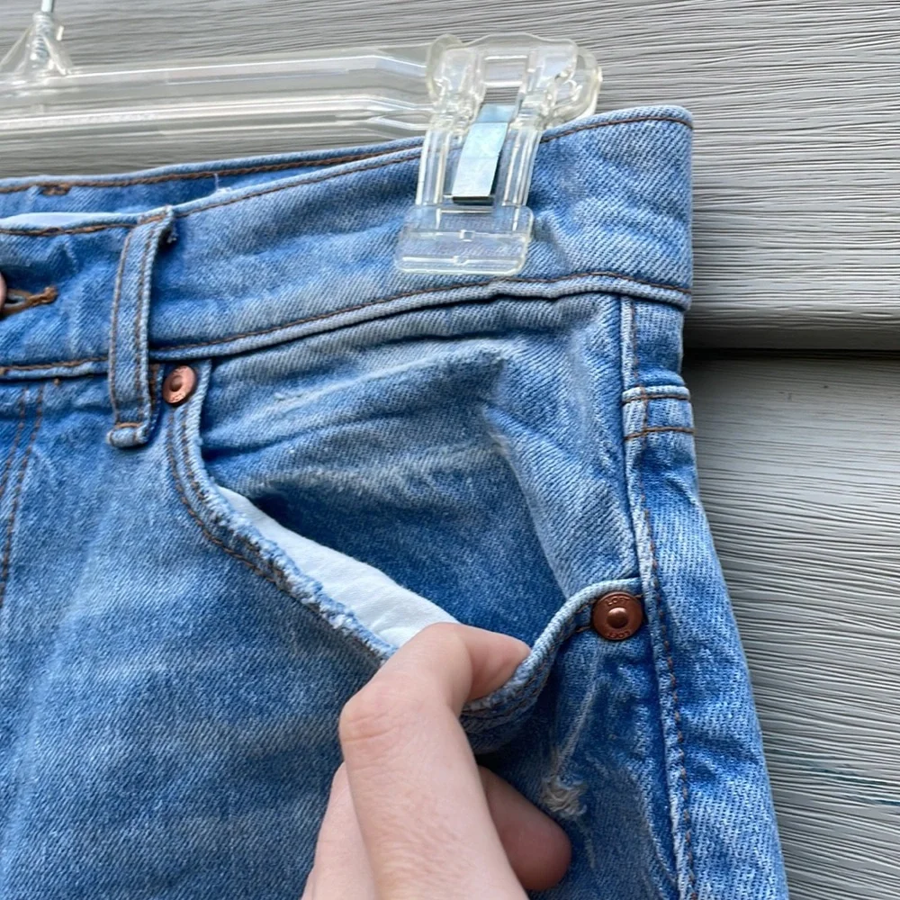 LOFT High-Rise Light Wash Boyfriend Jeans